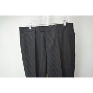 Gucci Black Pinstriped 100% Wool Mens Dress Pants Sz 52 NEW